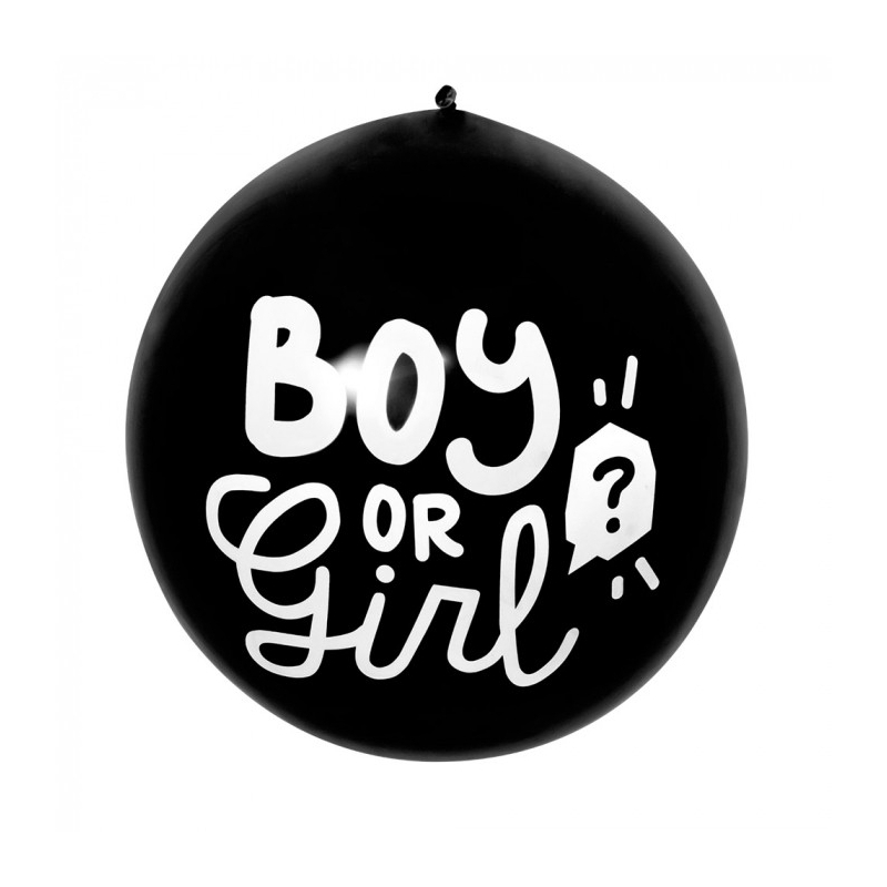 ballon confettis bleu boy or girl