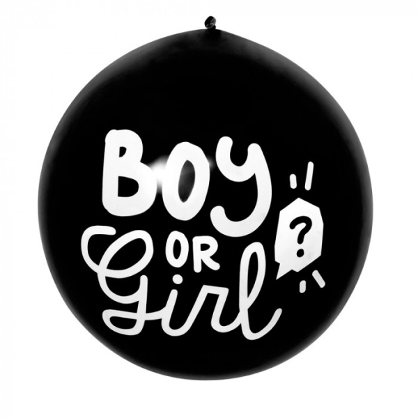 ballon confettis bleu boy or girl