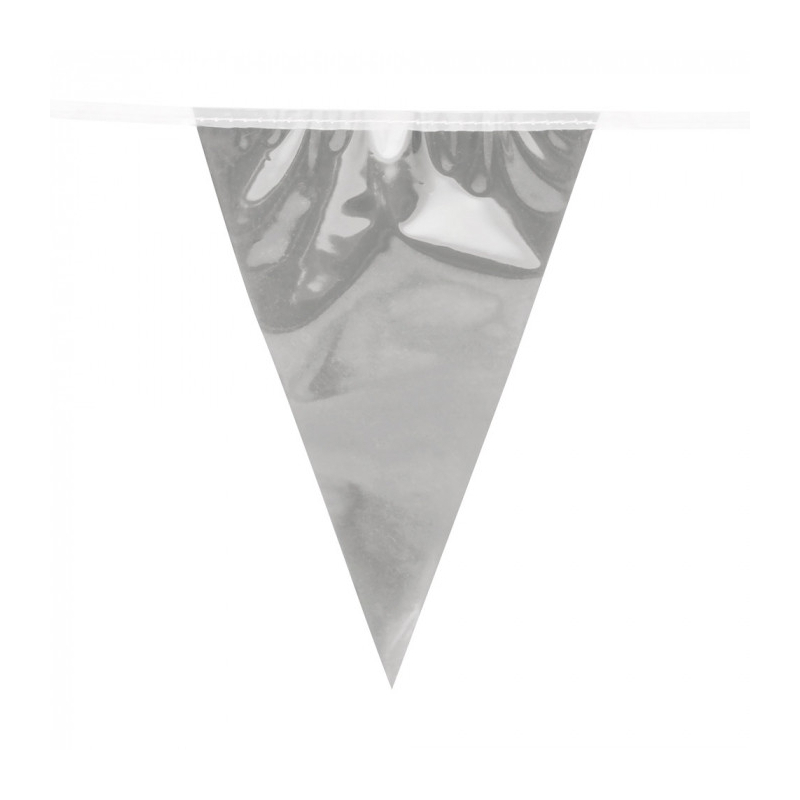 guirlande fanions argentes