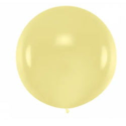 ballon geant jaune creme