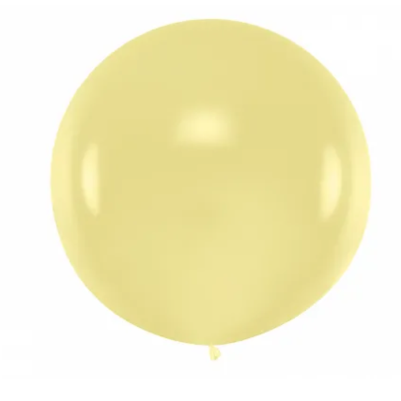 ballon geant jaune creme