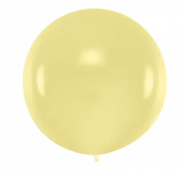 ballon geant jaune creme