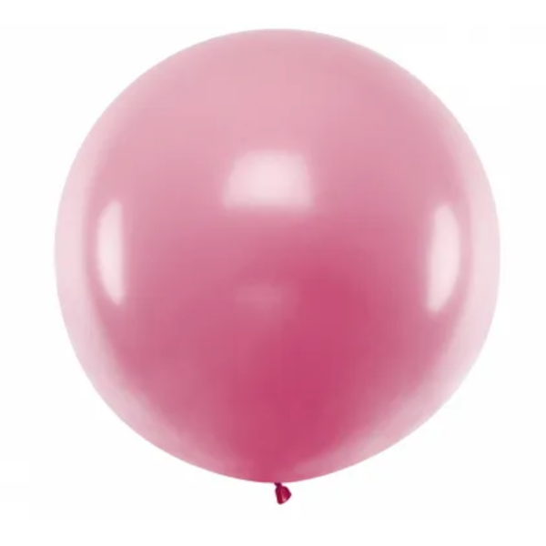 ballon géant rose pale