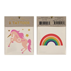 2 tatouages licorne et...