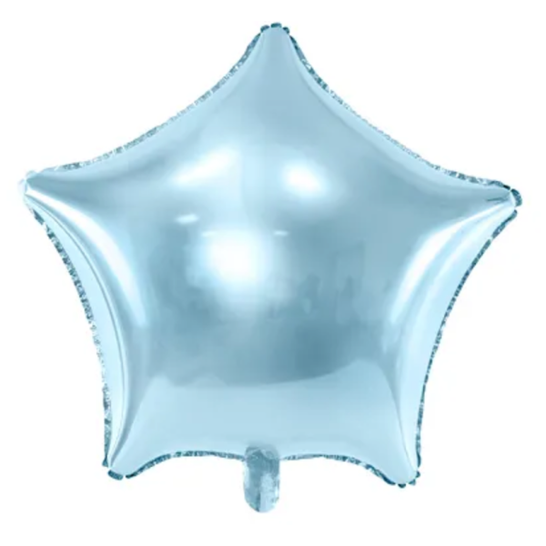 ballon aluminium etoile bleu clair ballon aluminium etoile bleu clair