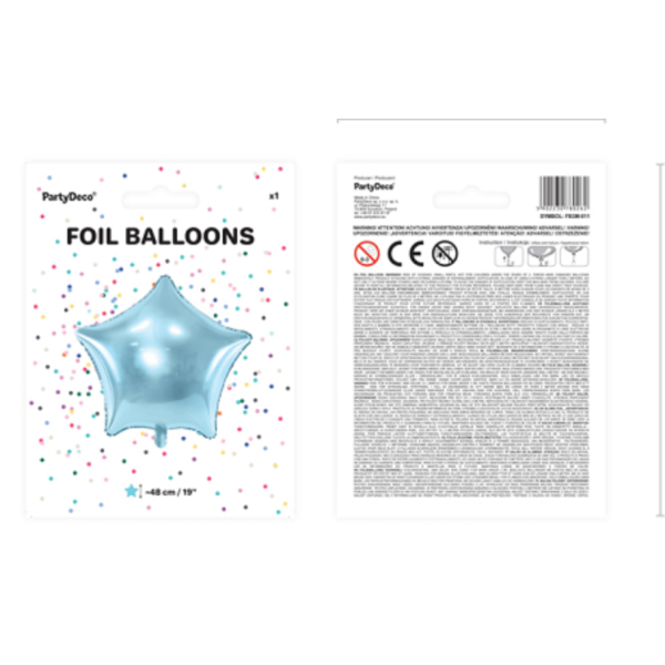 ballon aluminium etoile bleu clair pack ballon aluminium etoile bleu clair pack