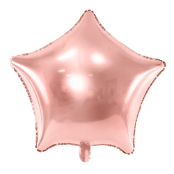 ballon aluminium etoile rose