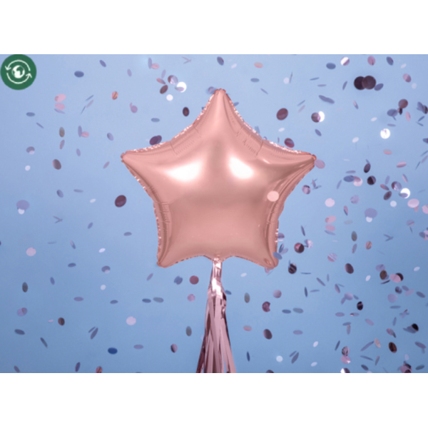 ballon aluminium etoile rose effets