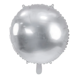 ballon aluminium rond argent