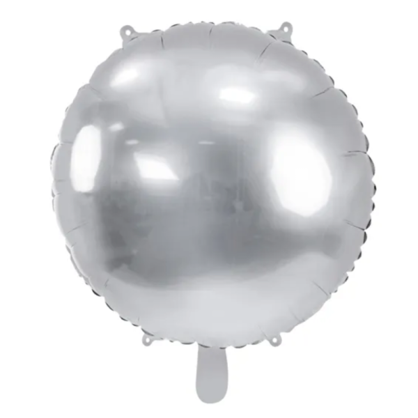 ballon aluminium rond argent