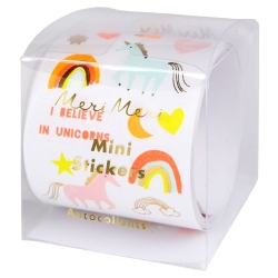 500 mini stickers licorne