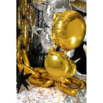 ballon aluminium rond argent nouvel an ballon aluminium rond argent nouvel an