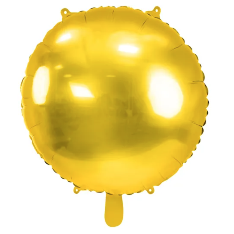 ballon aluminium dore