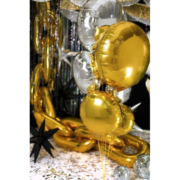 ballon aluminium dore fete