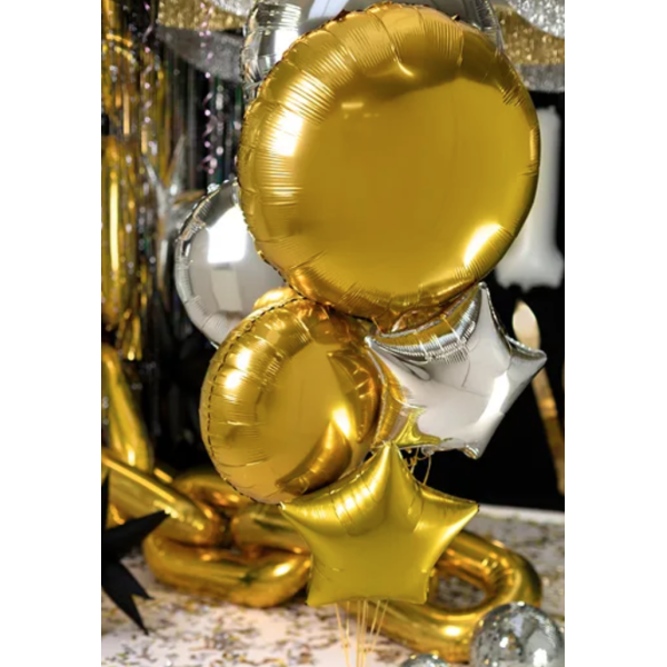 ballon aluminium dore ambiance