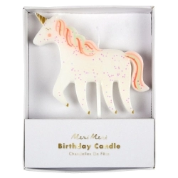 Bougie anniversaire licorne