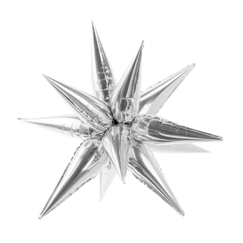 ballon etoile argente