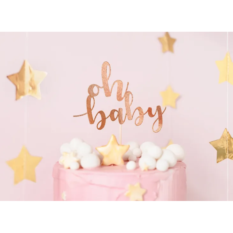 cake topper rose oh baby