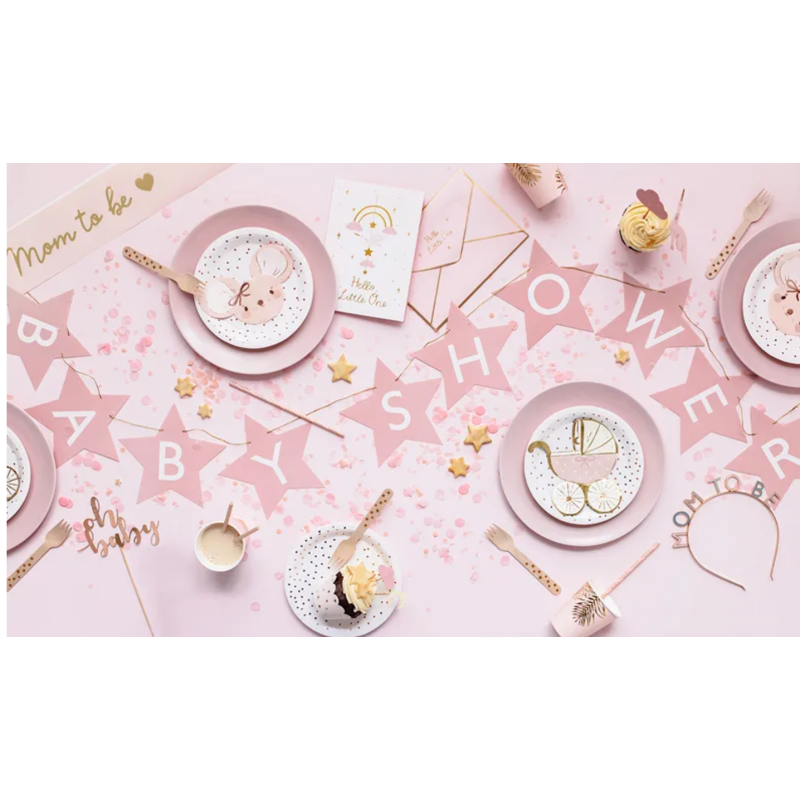 table rose baby shower fille