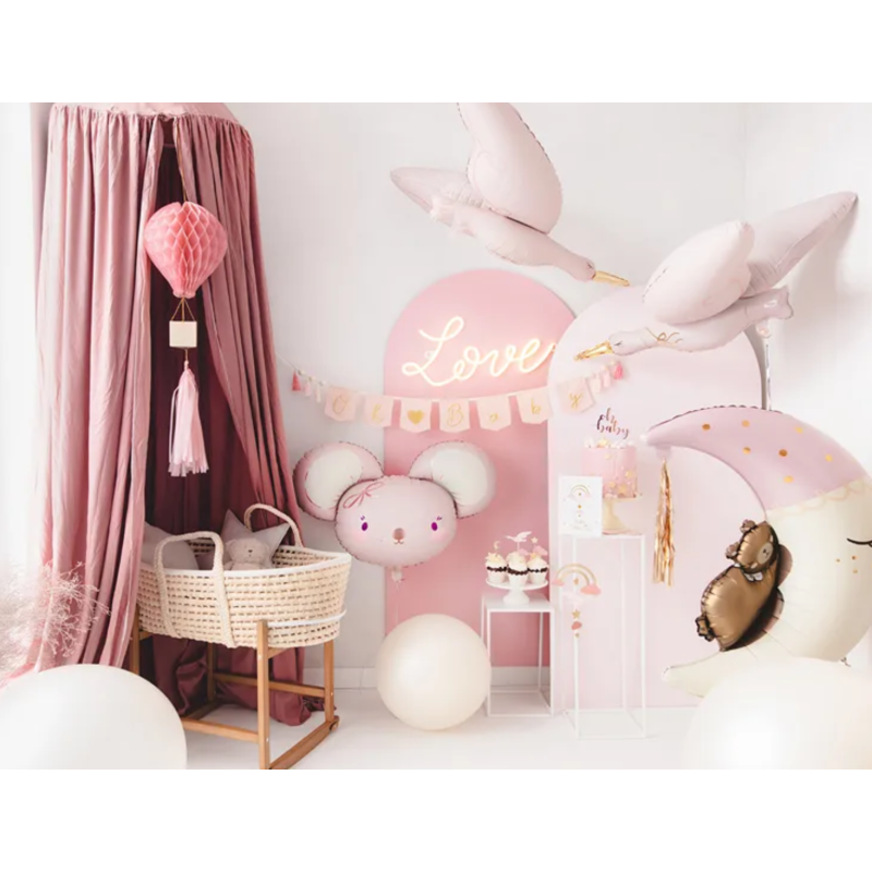 ballon aluminium ours assis lune baby shower