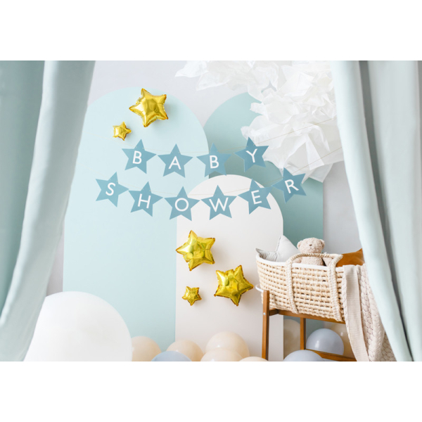 guirlande bleu baby shower