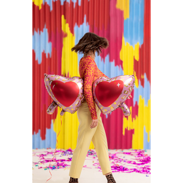 ballon lunette aluminium coeurs colores ballon lunette aluminium coeurs colores