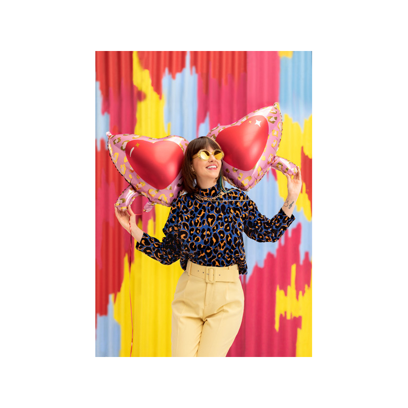 ballon lunette aluminium coeurs effets