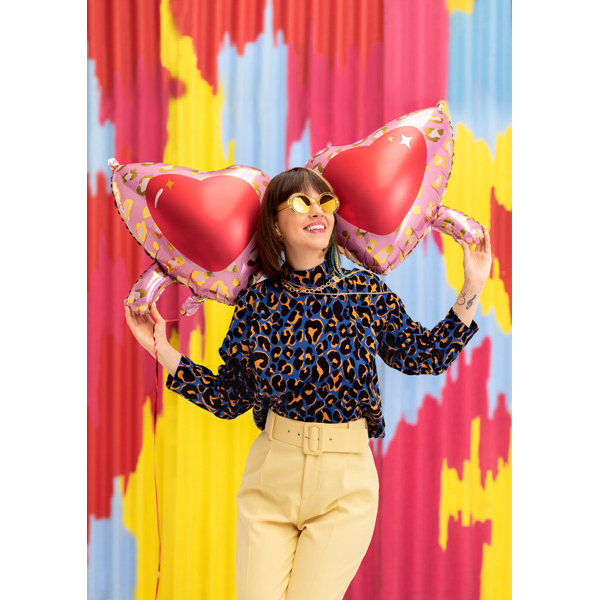 ballon lunette aluminium coeurs effets ballon lunette aluminium coeurs effets