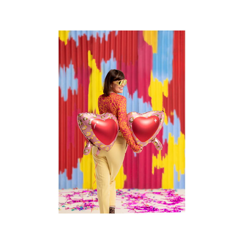 ballon lunette aluminium coeurs ambiance