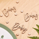 confettis bois baby shower table confettis bois baby shower table