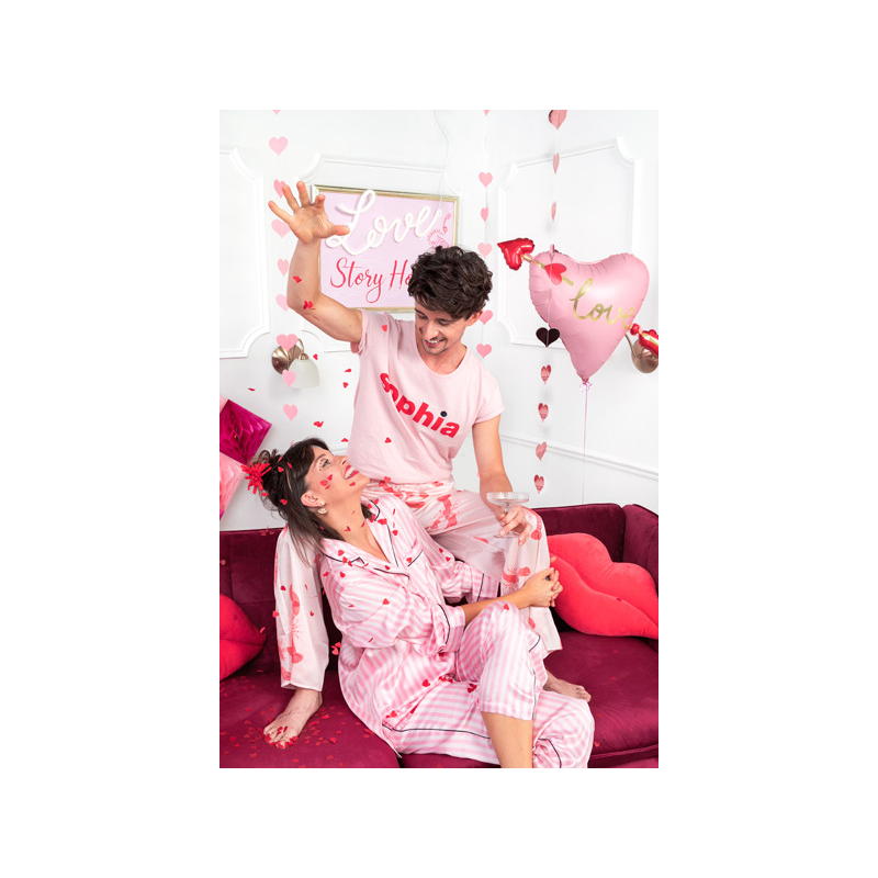 confettis coeurs rouges effets