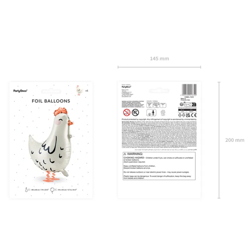 ballon aluminium poule pack