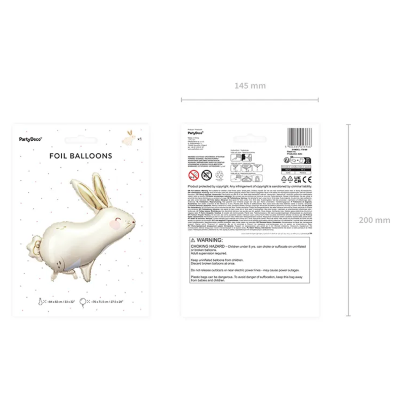 ballon aluminium lapin pack