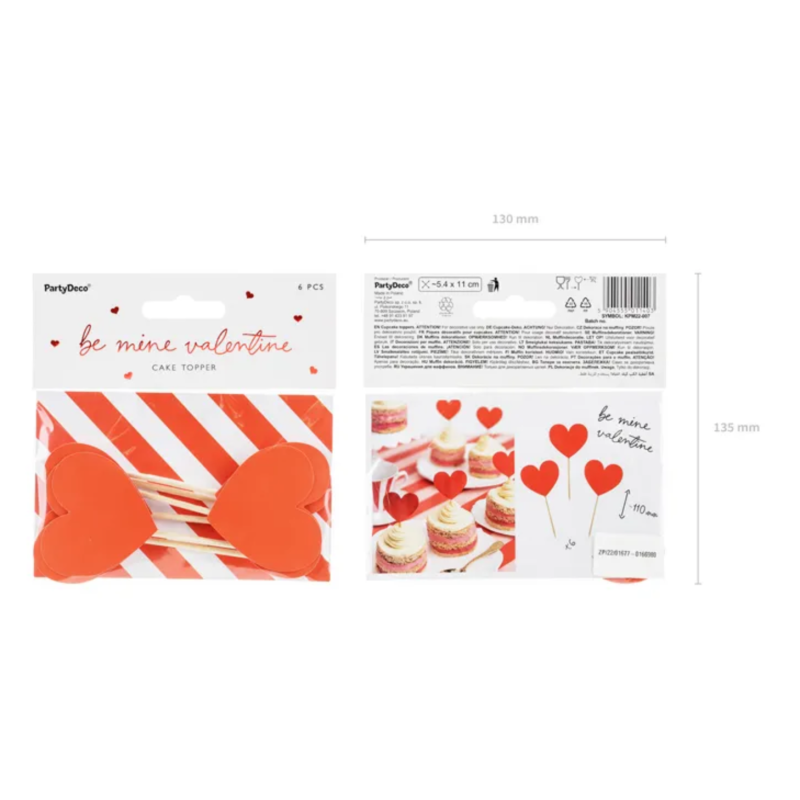 decoration coeurs rouges pack