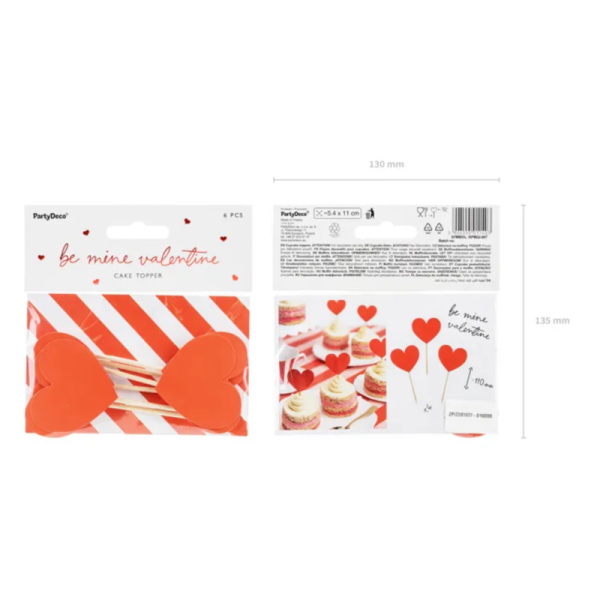 decoration coeurs rouges pack