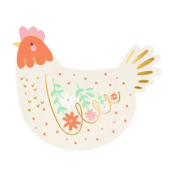 serviette papier poule