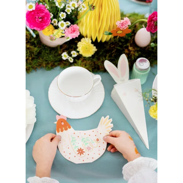 table pâques poules