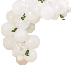 kit arche de ballon blanc