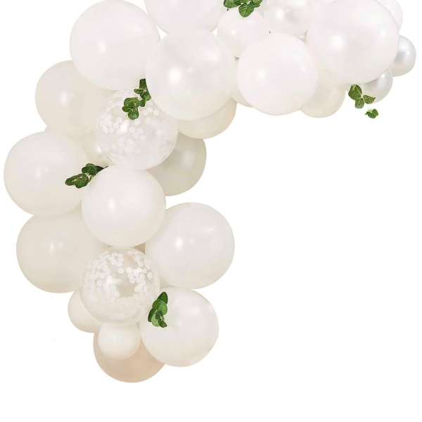 Arche Ballon Blanc en Kit Mariage, Bapteme, Anniversaire