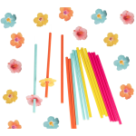 pailles papier fleurs hawaïennes pack pailles papier fleurs hawaïennes pack