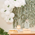 kit arche de ballon blanc feuilles kit arche de ballon blanc feuilles