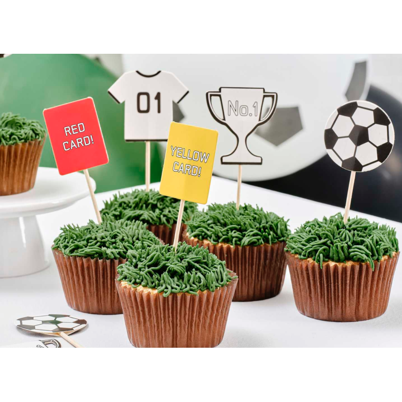 cake toppers football cupcake