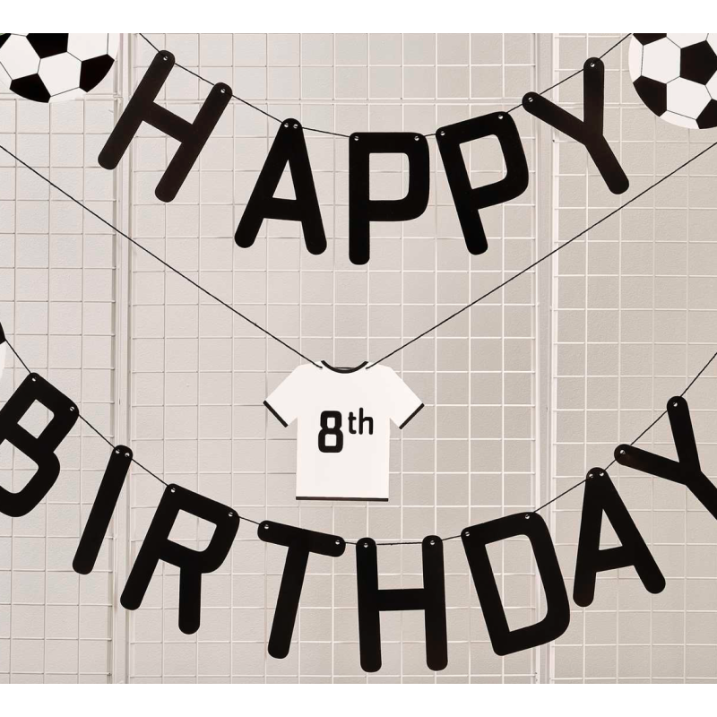 guirlande football anniversaire personnalisable