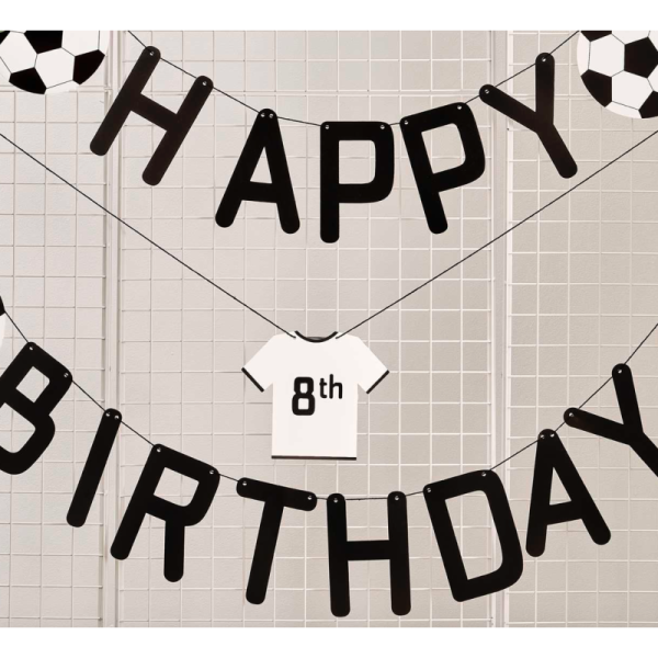 guirlande football anniversaire personnalisable
