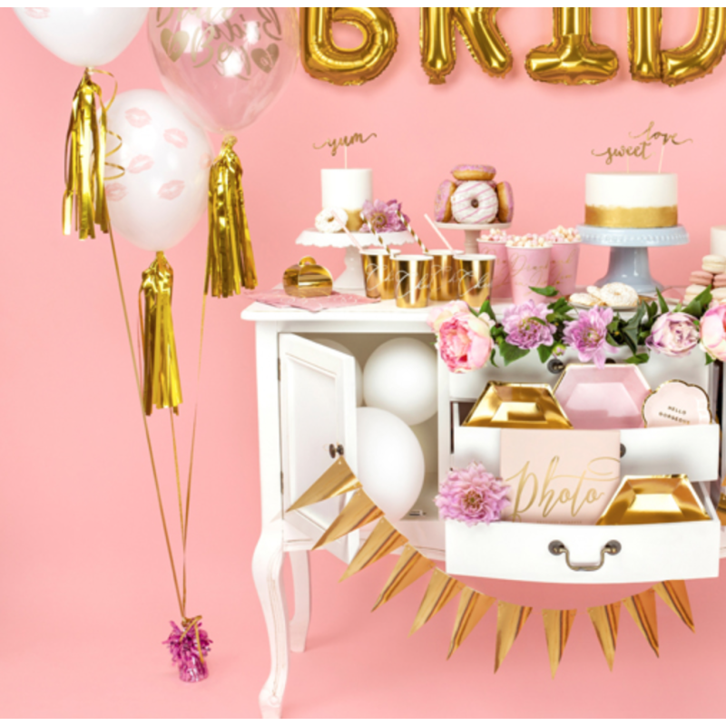 poids ballons couleur rose