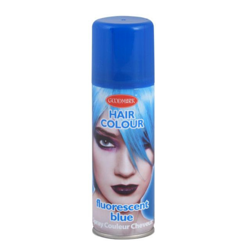 laque cheveux bleu