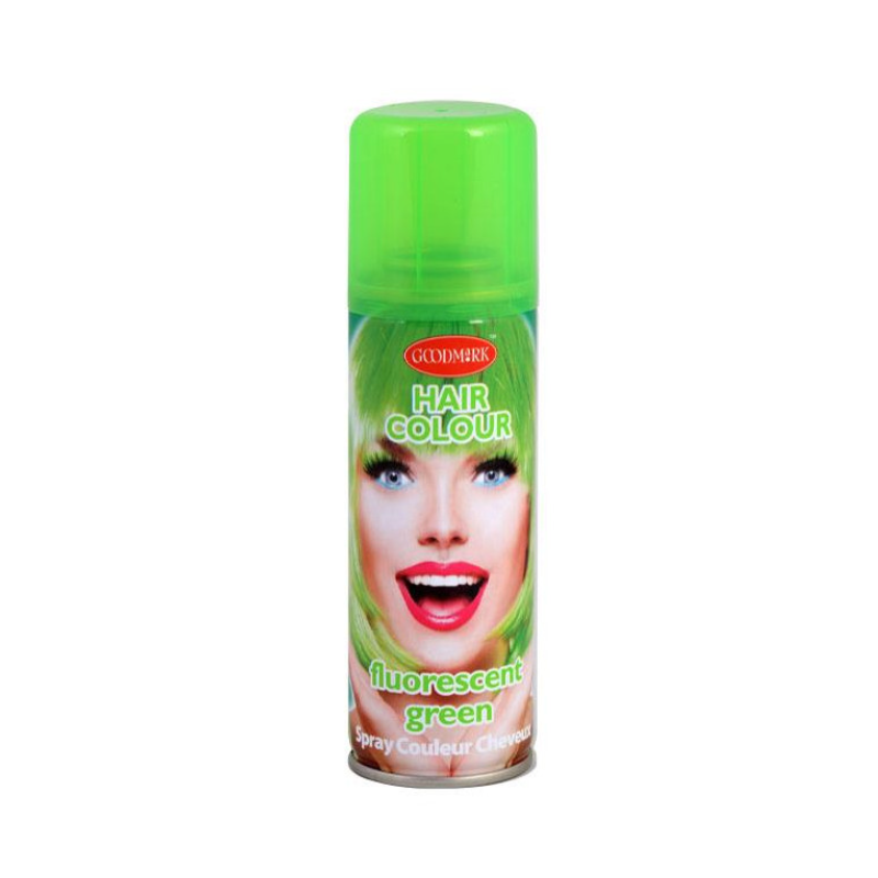 laque a cheveux vert