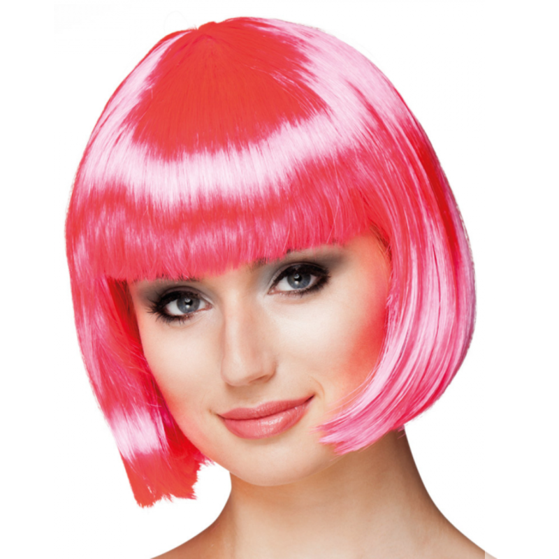 perruque cabaret rose
