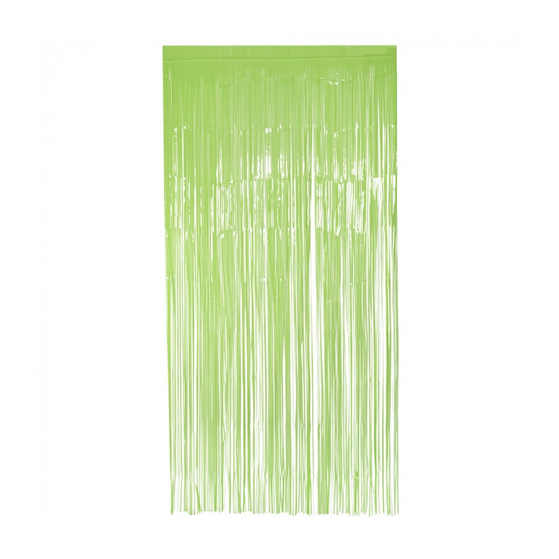 rideau a franges vert fluo