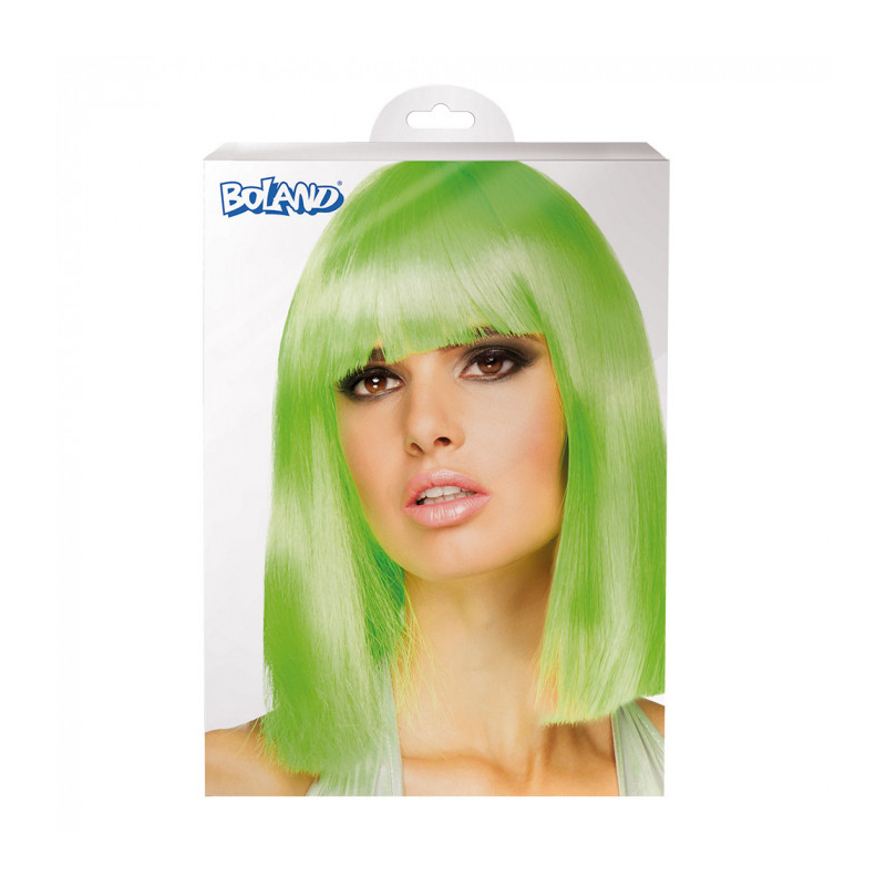 perruque vert fluo pack